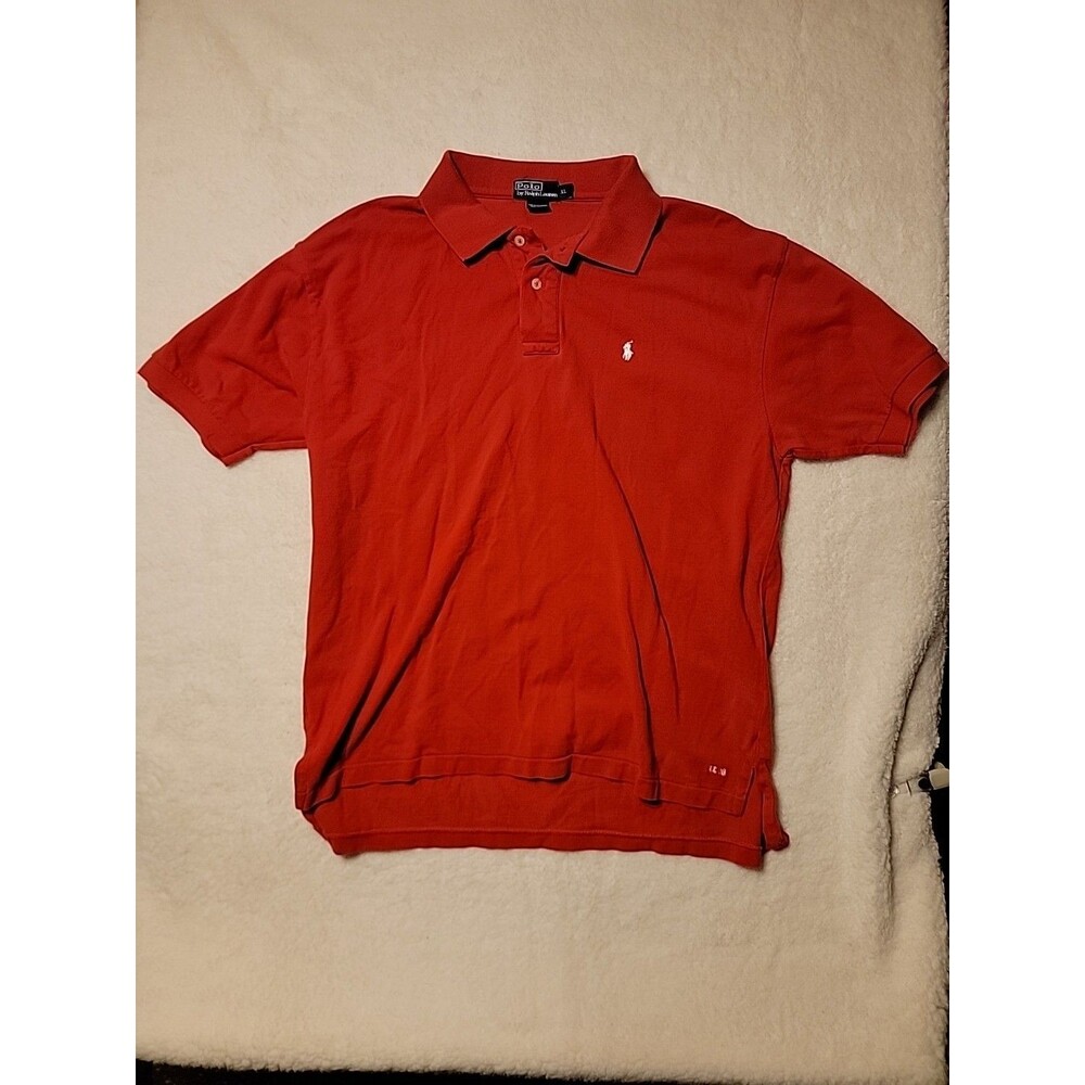 Ralph Lauren Shirt Men’s XL Red Short Sleeve Casual Polo RL 06 VTG